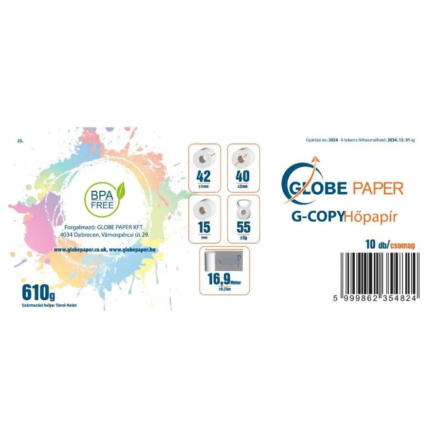 42 x 40 mm hőpapír csomagolás címke 10 db-os