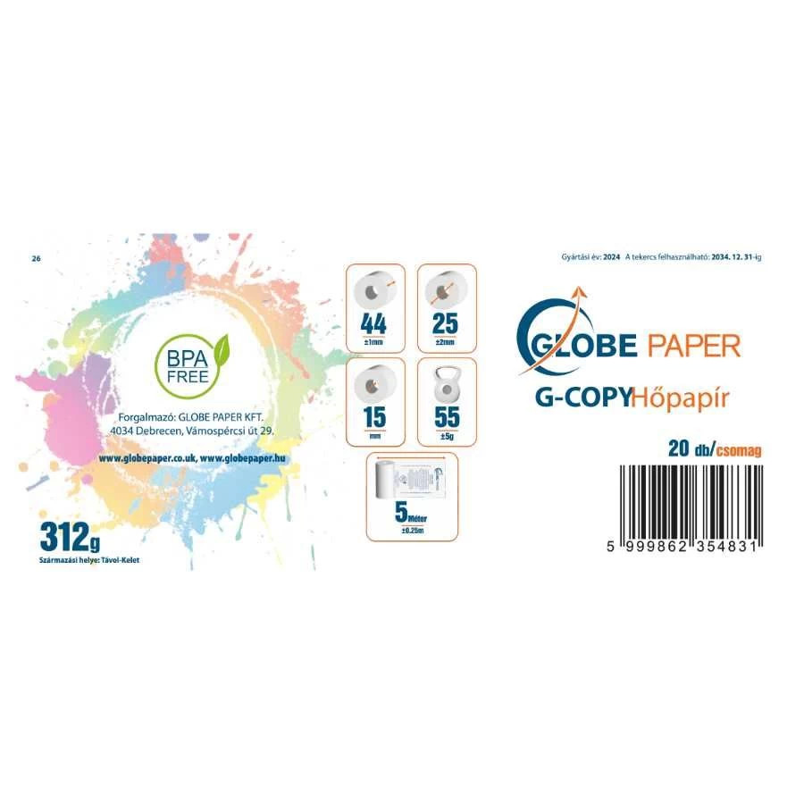 44 x 25 mm hőpapír csomagolás címke