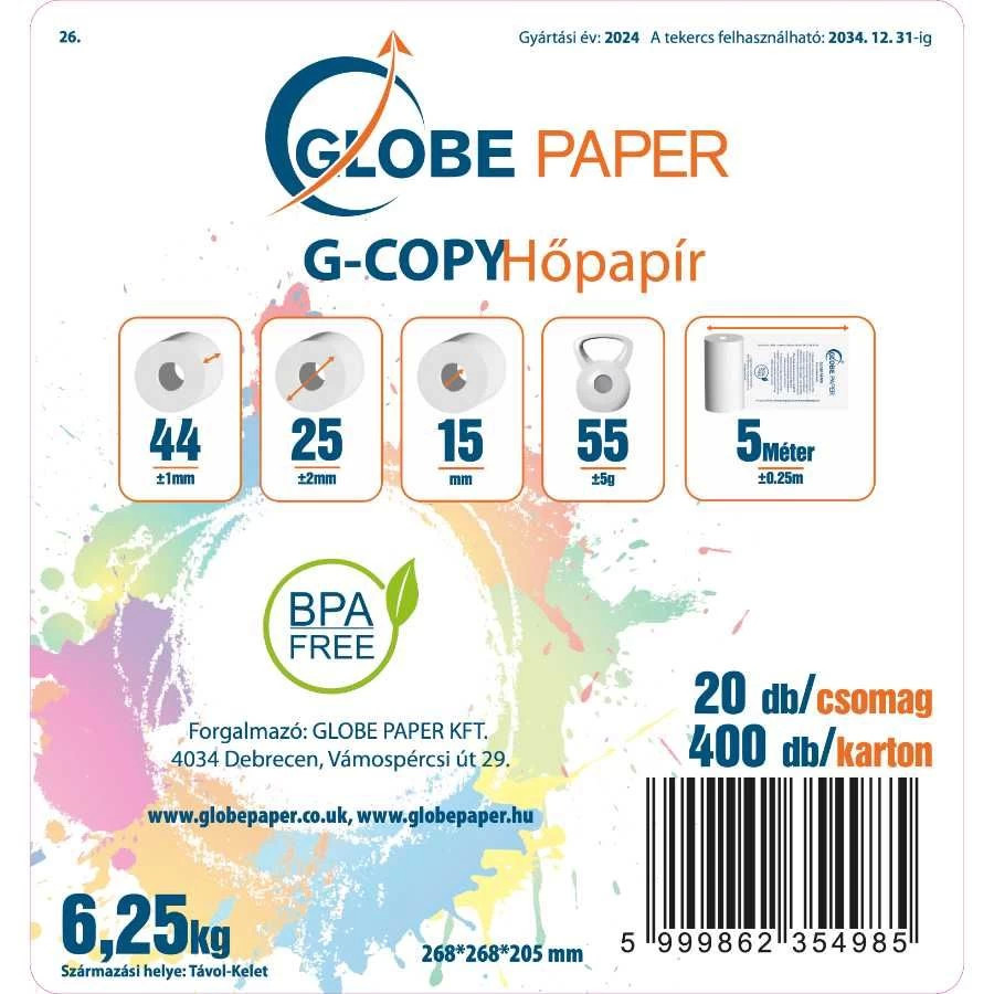 44 x 25 mm hőpapír csomagolási címke