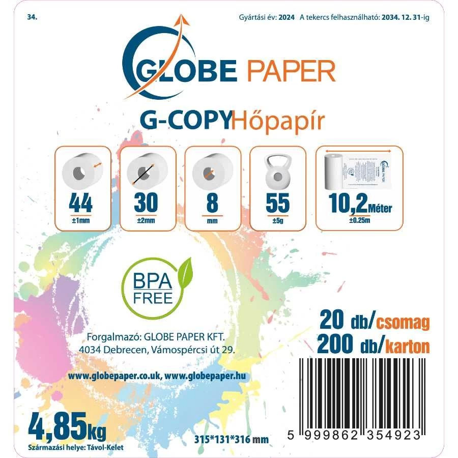 44 x 30-as hőpapír csomagolás címkéje