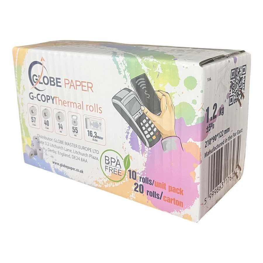 Hőpapír tekercsek doboza